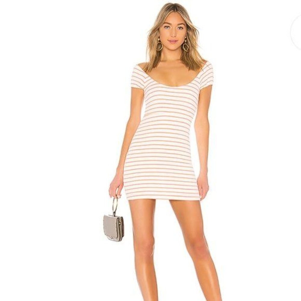 NEW Privacy Please Reyes Striped Mini Dress Sz. L
